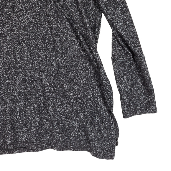 Forgotten Grace Sweater‎ S Women Gray Black Heathered Lagenlook Oversized Boxy - Picture 5 of 12